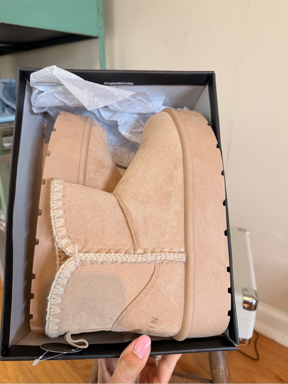 Danskin Taupe Beignet Ankle Boots